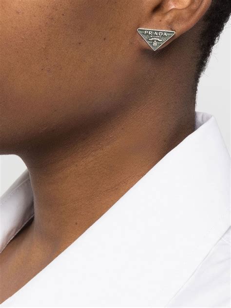 farfetch Prada earrings